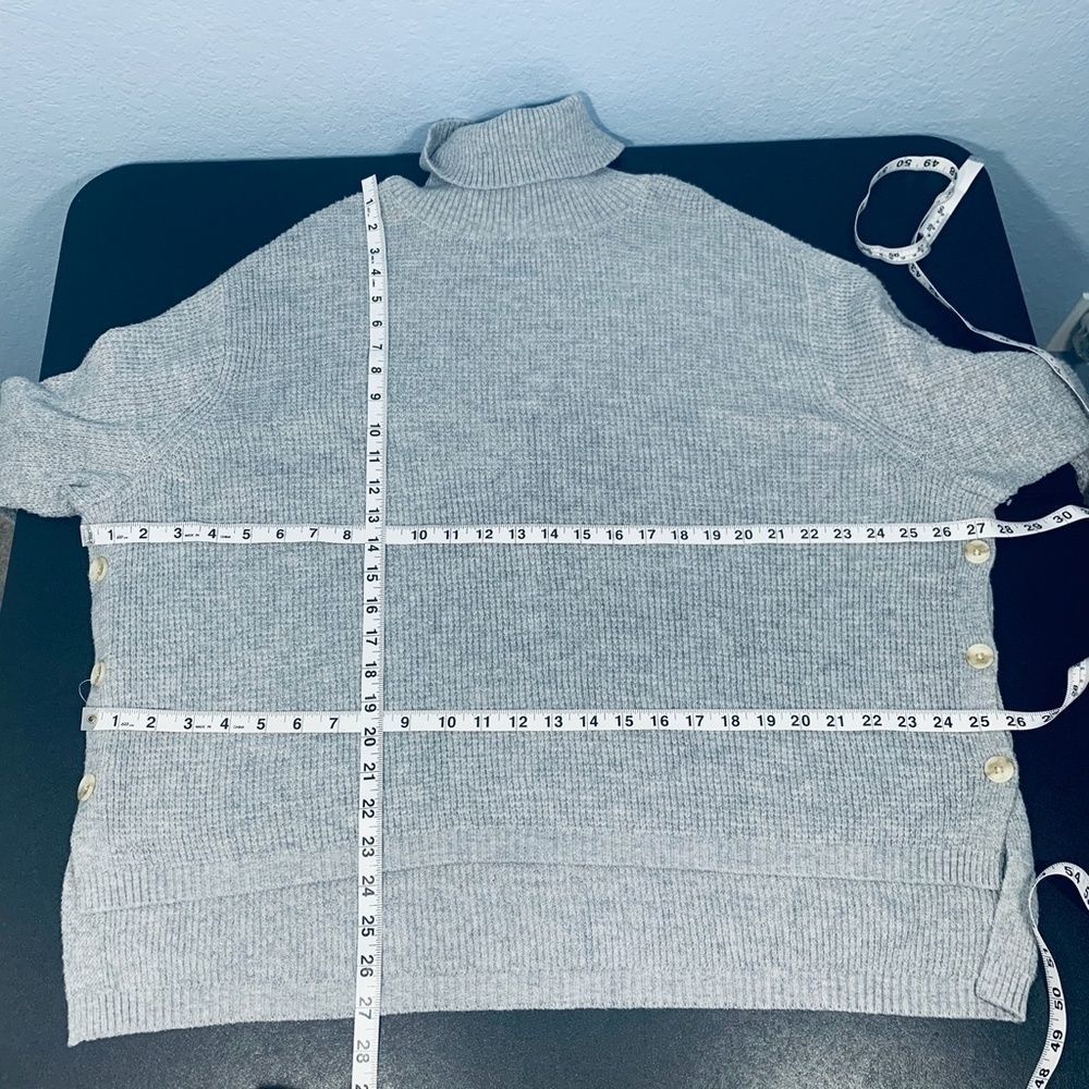 NWT 1. State Side Button Waffle Weave Turtleneck - Picture 12 of 14